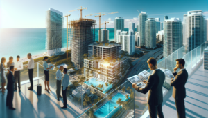 A professional, high-quality photograph showing Uncovering the Pulse: Why Miami's Real Estate Market is Booming. Natural lighting, realistic scene, photorealistic style. Wide angle shot, 16:9 aspect ratio. Professional photography, detailed, high resolution. Context: real estate in miami. NO text, NO watermarks, NO logos. Clean, professional image.