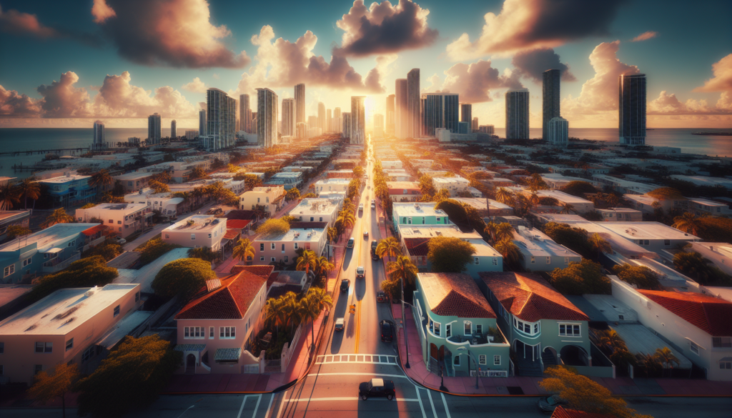 A professional, high-quality photograph showing Discovering Miami's Lesser-Known Neighborhoods: Where Value Meets Charm. Natural lighting, realistic scene, photorealistic style. Wide angle shot, 16:9 aspect ratio. Professional photography, detailed, high resolution. Context: real estate in miami. NO text, NO watermarks, NO logos. Clean, professional image.