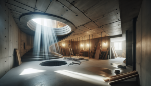 A professional, high-quality photograph showing Unlocking Potential: Why Your Sous Sol Deserves a Makeover. Natural lighting, realistic scene, photorealistic style. Wide angle shot, 16:9 aspect ratio. Professional photography, detailed, high resolution. Context: renovation sous sol. NO text, NO watermarks, NO logos. Clean, professional image.