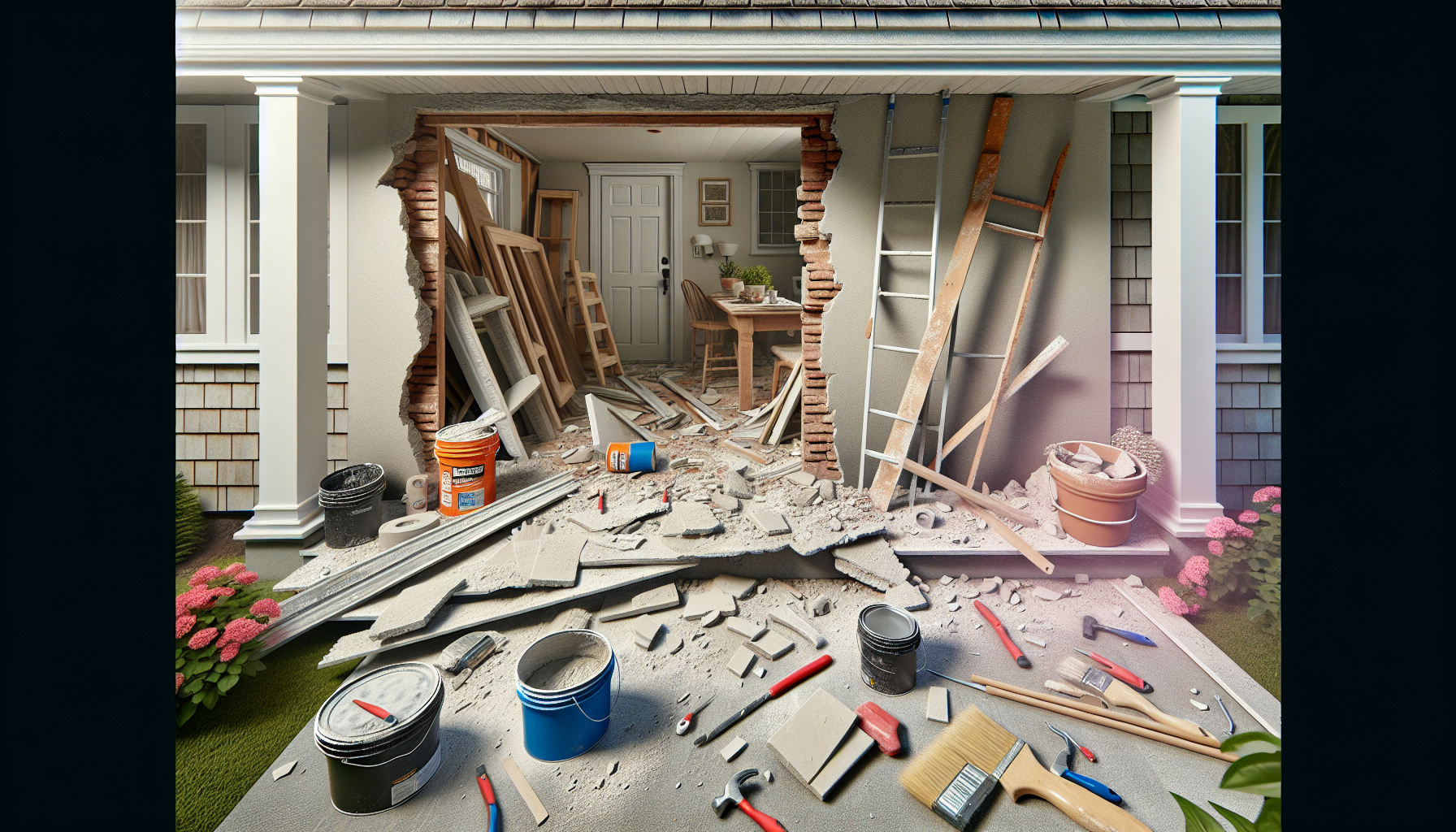 A professional, high-quality photograph showing Transformez Votre Maison: Les Coûts Cachés de la Rénovation Extérieure. Natural lighting, realistic scene, photorealistic style. Wide angle shot, 16:9 aspect ratio. Professional photography, detailed, high resolution. Context: coût rénovation extérieure. NO text, NO watermarks, NO logos. Clean, professional image.