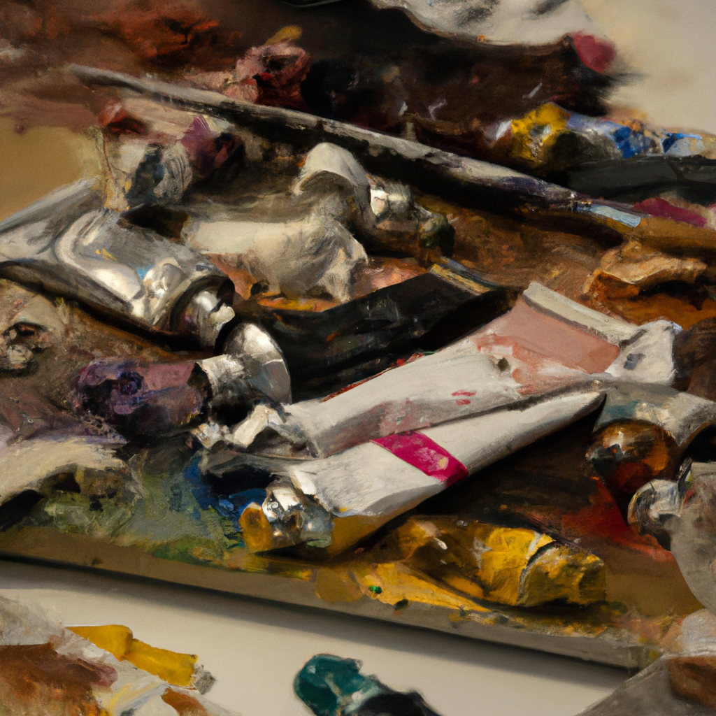 Les Fondamentaux de la Peinture à l'Huile : Matériaux et Techniques, professional photography, photorealistic, high quality, 8k resolution, natural lighting, sharp focus, detailed